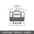 Travel label template
