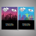 Travel landmark background