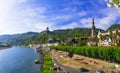 Travel and landmarks of Germany - medieval town Cochem popular for river cruises Royalty Free Stock Photo