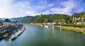 Travel and landmarks of Germany - medieval town Cochem popular for river cruises Royalty Free Stock Photo