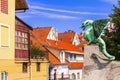 Travel and landmarks of Slovenia - beautiful Ljubljana town Royalty Free Stock Photo