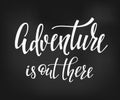 Travel life inspiration quotes lettering