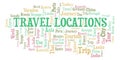 Travel Locations word cloud.