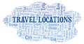 Travel Locations word cloud.