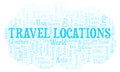 Travel Locations word cloud.