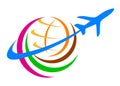 Travel logo Royalty Free Stock Photo