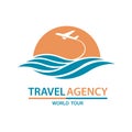 Travel logo design Royalty Free Stock Photo
