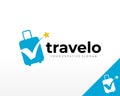 Travel logo design. Travel Agency Logo Vector Inspiration Royalty Free Stock Photo