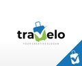 Travel logo design. Travel Agency Logo Vector Inspiration Royalty Free Stock Photo