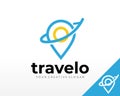 Travel logo design. Travel Agency Logo Vector Inspiration Royalty Free Stock Photo