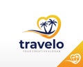 Travel logo design. Travel Agency Logo Vector Inspiration Royalty Free Stock Photo