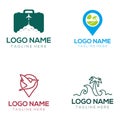 Travel logo and icon design