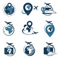 Travel logo set