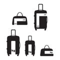 Travel Luggage and Baggage Information Allowance Size and weight Sign Symbol