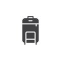 Travel luggage icon vector Royalty Free Stock Photo