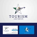 Travel Mexico flag Creative Star Logo and Business card design