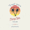 Travel more with Phang Nga hand lettering