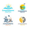 Travel and Tourism Logo for Hotel and Vacation Illustration