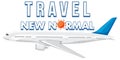 Travel new normal word logo design