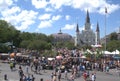 Travel-New Orleans-Jackson Square filled with People Royalty Free Stock Photo