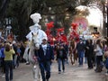 Travel-New Orleans-Mardi Gras Parade-St, Charles Avenue
