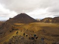 Breathtaking panorama landscape view of Tongariro Alpine Crossing, New Zealand