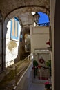 The tourist town of Albori on the Amalfi coast, Italy.