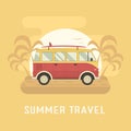 Travel Omnibus on Summer Beach