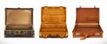 Travel. Open Suitcase. vector icon set Royalty Free Stock Photo