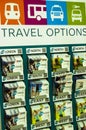 Travel options stand