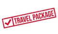 Travel Package rubber stamp