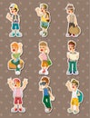 Travel people stickers