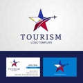 Travel Phillipines flag Creative Star Logo and Business card design