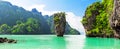 Travel photo of James Bond island in Phang Nga bay, Thailand Royalty Free Stock Photo