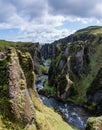 Spectacular river canyon Fjathrargljufur, Iceland