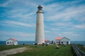 Cap-des-Rosiers Lighthouse, GaspÃÂ©, QuÃÂ©bec, Canada Royalty Free Stock Photo