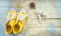 Travel planning concept on map of Florida Royalty Free Stock Photo