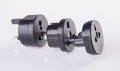 Travel plug adapter on a background Royalty Free Stock Photo