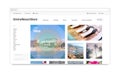 Travel resort webstore web site template mockup isolated, Royalty Free Stock Photo