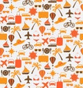 Travel seamless pattern