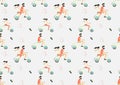 Travel seamless pattern. Travel style