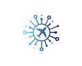 Travel Share Icon Logo Design Element