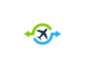 Travel Share Icon Logo Design Element