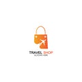 Travel Shopping logo design template