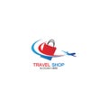 Travel Shopping logo design template