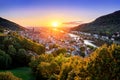 Travel shot: Heidelberg, Germany, in beautiful sunset light