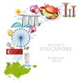 Travel singapore culture background