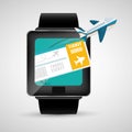 travel smart watch tciket plane vacation