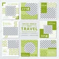 Travel social media post templates