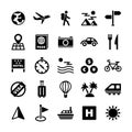 Travel solid icons